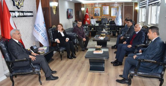 BATTALGAZİ BELEDİYE BAŞKANI GÜDER’DEN REKTÖR KARABULUT’AZİYARET