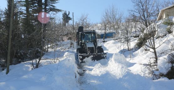 ERDEMLİ BELEDİYESİ KARLA MÜCADELEYE DEVAM EDİYOR