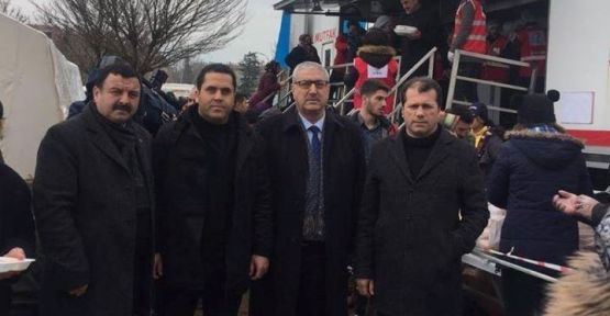 PAZARCIK’TA DEPREMZEDELER İÇİN YARDIM SEFERBERLİĞİ