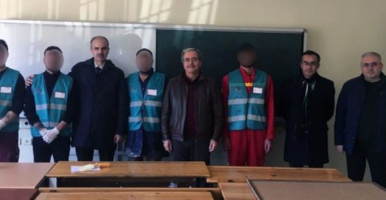 YÜKÜMLÜLERİN OKUL TEMİZLİK VE BADANASI