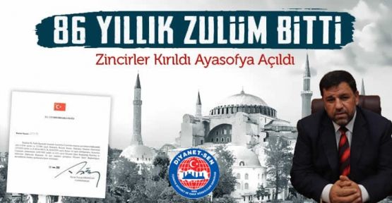 BAŞKAN BOZDOĞAN; “GÖZÜMÜZ AYDIN, 86 YILLIK ZULÜM BİTTİ”