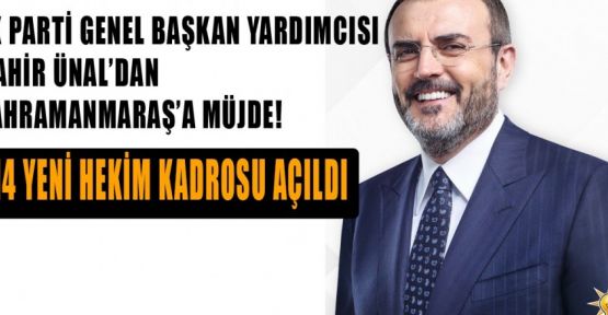 ÜNAL'DAN HASTANELERE DOKTOR MÜJDESİ