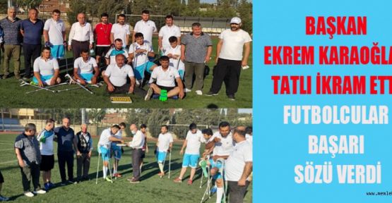 AMPUTE TAKIMINA ASKF YÖNETİMİNDEN TATLI İKRAMI