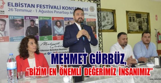 BAŞKAN GÜRBÜZ, “İNSANLARIN EĞLENCEYE DE İHTİYACI VAR”