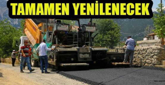 YEŞİLGÖZ’ÜN YOLU DA YENİLENİYOR