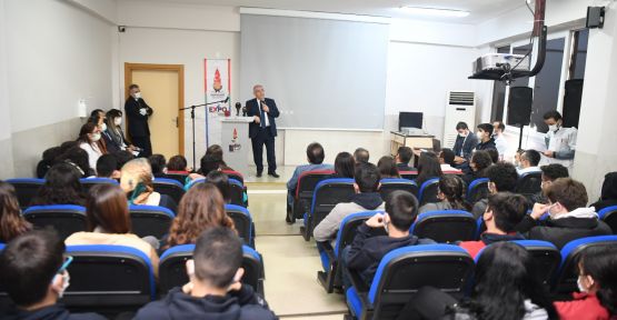 BAŞKAN MAHÇİÇEK, LİSE ÖĞRENCİLERİNE EXPO 2023’Ü ANLATTI