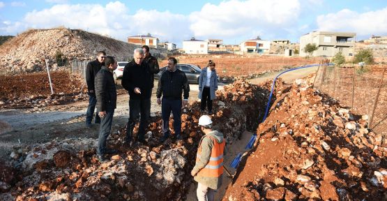 PAZARCIK İLÇESİ TİLKİLER MAHALLESİ İÇME SUYU ÇALIŞMALARI