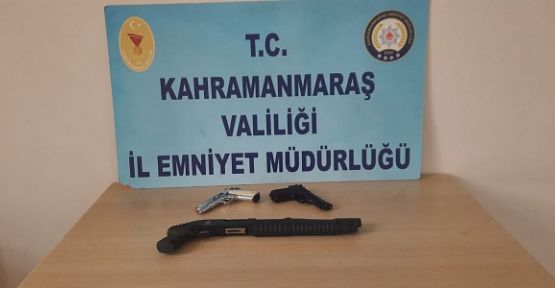 SON BİR HAFTA İÇERİSİNDE 9 ŞÜPHELİ ŞAHISTAN, 10 SİLAH ELE GEÇİRDİ.