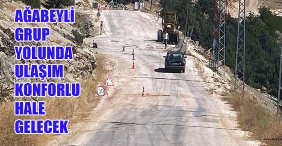 BÜYÜKŞEHİRLE AĞABEYLİ YOLUNDA O SORUN ÇÖZÜLÜYOR