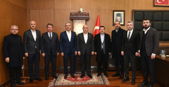 BAŞKAN GÜNGÖR, BAKAN KİRİŞCİ’Yİ AĞIRLADI