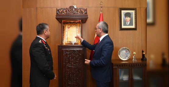 BAŞKAN GÜNGÖR JANDARMA BÖLGE KOMUTANINI AĞIRLADI