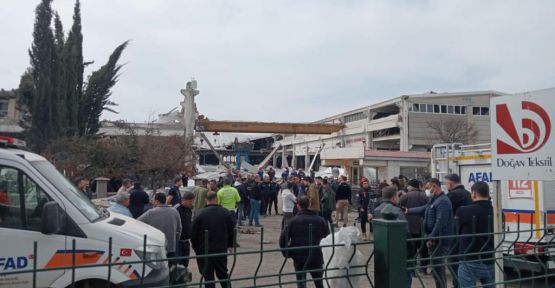 METAL FABRİKASI ÇÖKTÜ: 1 ÖLÜ 7 YARALI