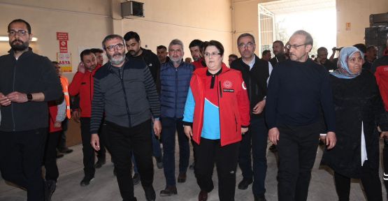 BAŞKAN GÜNGÖR VE BAKAN YANIK’TAN ASYA EKİPLERİNE ZİYARET