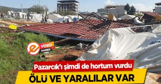 PAZARCIK’TA HORTUM PANİĞİ