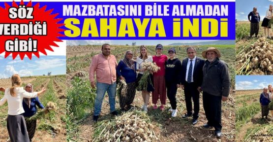 SÖZ VERDİĞİ GİBİ! MAZBATASINI BİLE ALMADAN SAHAYA İNDİ