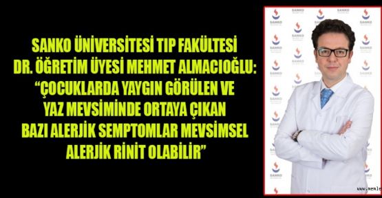 ÇOCUKLARDA MEVSİMSEL ALERJİK RİNİTE DİKKAT