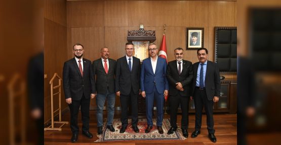 BAŞKAN GÜNGÖR, FİLİSTİN HEYETİNİ MİSAFİR ETTİ