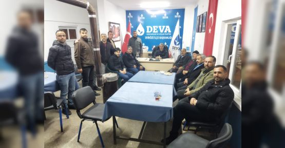 DEVA PARTİSİ EKİNÖZÜ İLÇE TEŞKİLATI İSTİFA ETTİ