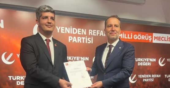 YENİDEN REFAH’IN İL BAŞKANI; MUHAMMED AYDOĞAR