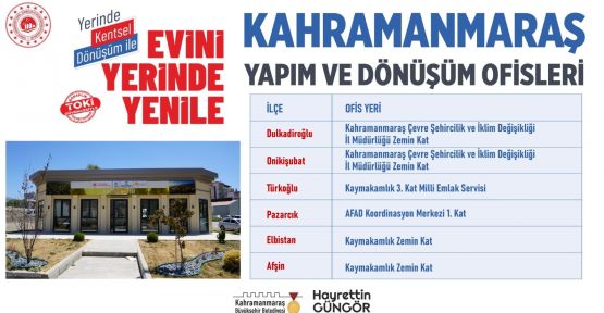 YERİNDE DÖNÜŞÜM İLETİŞİM OFİSLERİ