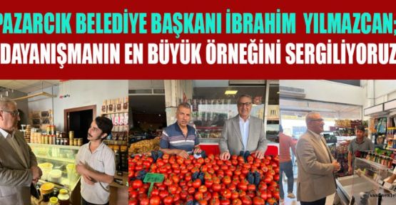 BAŞKAN YILMAZCAN, “EL ELE, GÖNÜL GÖNÜLE HİZMET VERİYORUZ!”