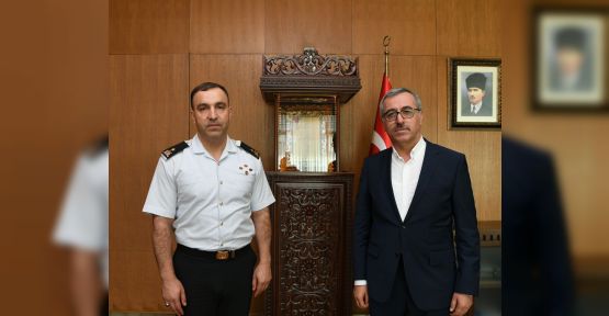 BAŞKAN GÜNGÖR, İL JANDARMA KOMUTANI İNAN’I MİSAFİR ETTİ