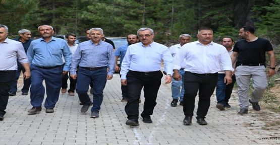 VALİ ÜNLÜER VE BAŞKAN GÜNGÖR YAVŞAN YAYLASINDA