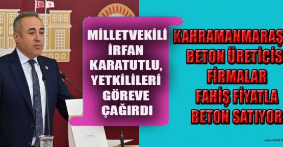 Karatutlu, “3 firma depremi fırsata çevirme gayretinde!”