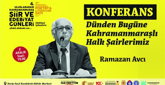 4. Uluslararası Şiir ve Edebiyat Günleri yarın Başlıyor