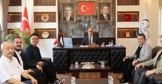 BAŞKAN AKPINAR’IN ÇİN’Lİ MİSAFİRLERİ