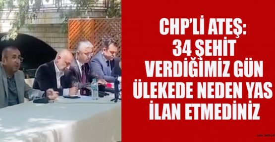 CHP İL BAŞKANI ÜNAL ATEŞ’TEN SERT ELEŞTİRİ