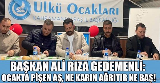 BAŞKAN GEDEMENLİ; KARDEŞLİK VE DAYANIŞMA AYINDAYIZ!