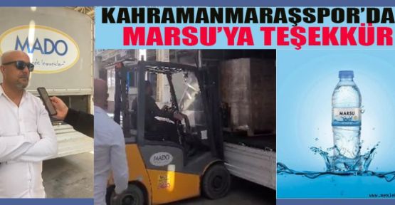 MARSU’YA TEŞEKKÜR KMS’DAN