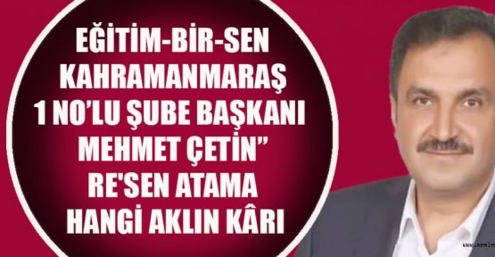 EĞİTİM-BİR-SEN BAŞKANI ÇETİN'DEN SERT TEPKİ: "BAKANLIK BU HATADAN DÖNMELİDİR"