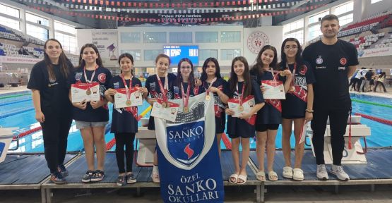 SANKO OKULLARI KIZ YÜZME TAKIMI BÖLGE ŞAMPİYONU