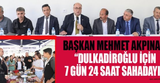 BAŞKAN AKPINAR: HİZMETİMİZ HER ALANDA DEVAM EDİYOR