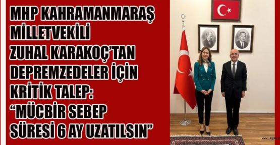 KARAKOÇ’UN DEPREMZEDELER ADINA MESAJI: “TEMİNAT ŞARTI KALDIRILSIN”