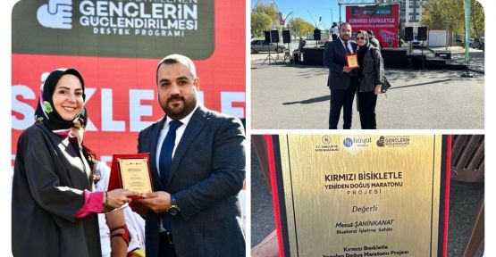 ANLAMLI PLAKET MESUT ŞAHİNKANAT’A