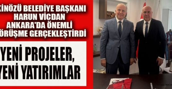 EKİNÖZÜ BELD. BAŞK.VİCDAN: "İZLEMEYE DEĞİL, İZ BIRAKMAYA GELDİK"