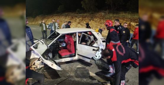 TRAFİK KAZASI: 2 YARALI