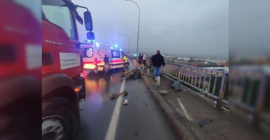 ZİNCİRLEME KAZA: 9 ARAÇ BİRBİRİNE GİRDİ