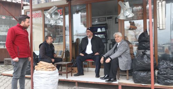 BAŞKAN AKPINAR, DEMİRCİLER ÇARŞISI'NDA ESNAF ZİYARETİNDE