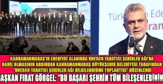 BAŞKAN GÖRGEL: “ARTIK DÜNYA ŞEHRİYİZ”