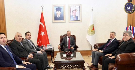 BAŞKAN KALIN VE YÖNETİMİNDEN VALİ ÜNLÜER’E TAZİYE ZİYARETİ