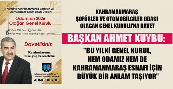 KUYBU’DAN GENEL KURULA DAVET