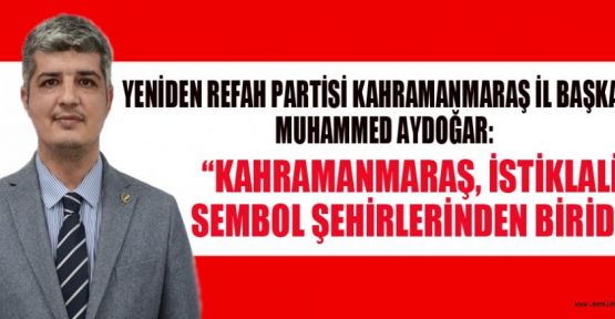 BAŞKAN AYDOĞAR, BU ZAFER, TÜRKİYE İÇİN ANLAM TAŞIYOR