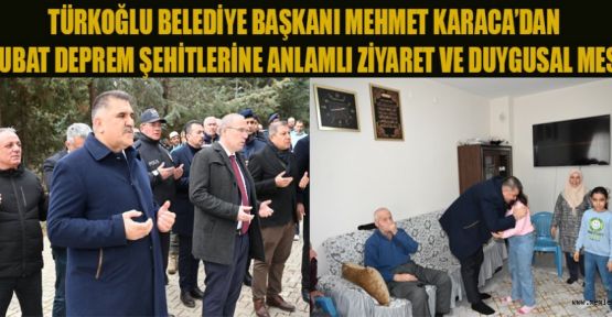 BAŞKAN KARACA’DAN DUYGUSAL ZİYARET