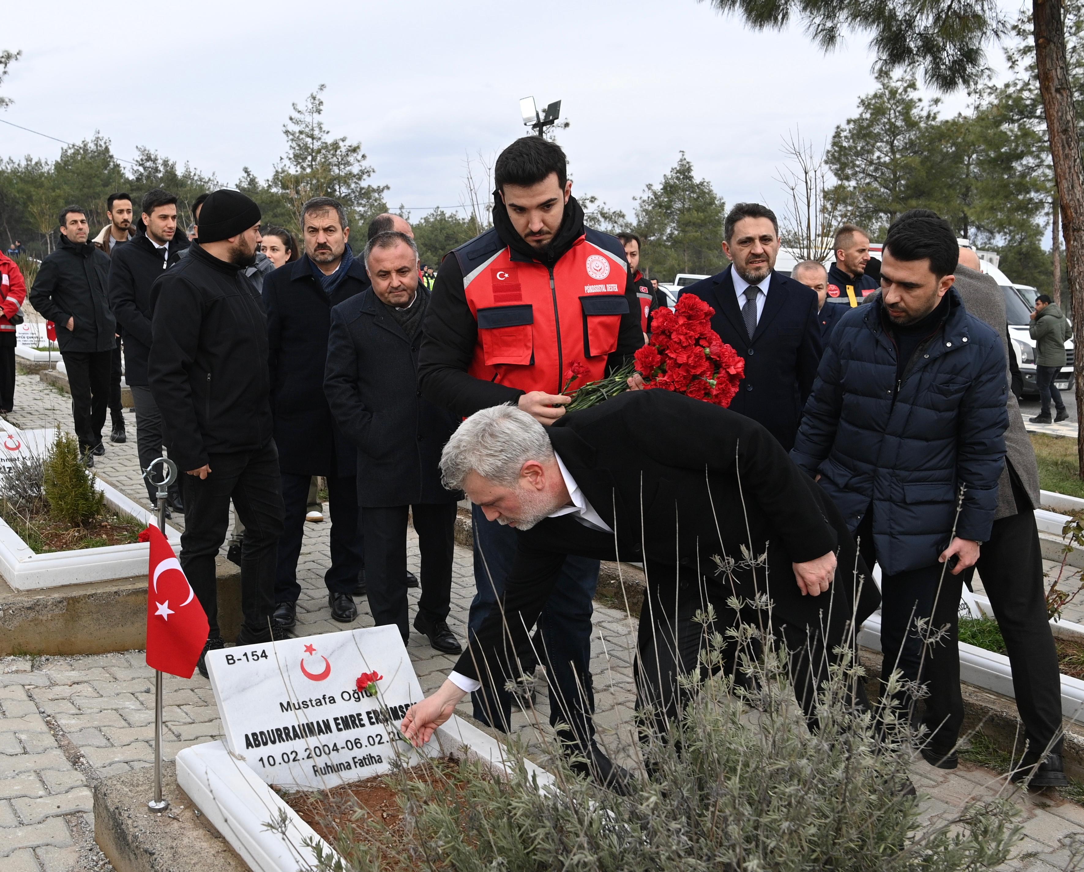 DEPREM ŞEHİTLERİ DUALARLA YAD EDİLDİ