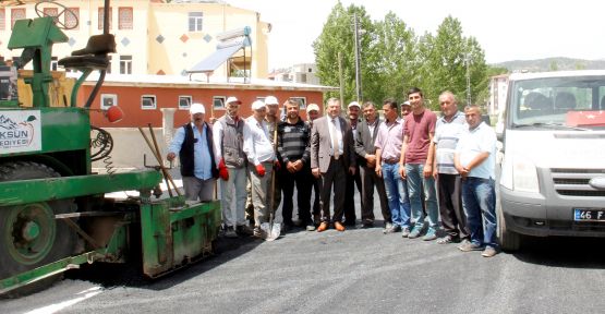 BAŞKAN AYDIN, İMARLI YOLLARIMIZIN TAMAMI SICAK ASFALT OLACAK