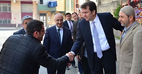  BAŞKAN ERKOÇ DİVANLI TAZİYE EVİNDE İNCELEMELERDE BULUNDU